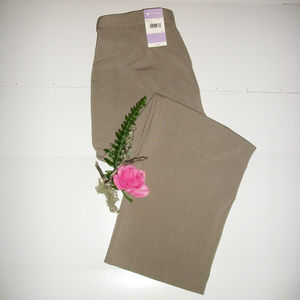 ROSE HAGGAR 8 Short Taupe Dress Pants NWT